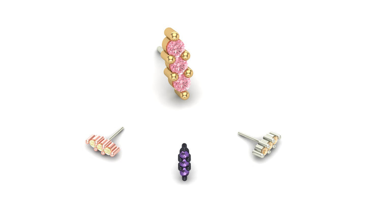Triple Stone Prong