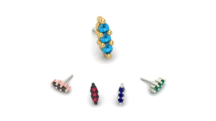 Triple Stone Prong