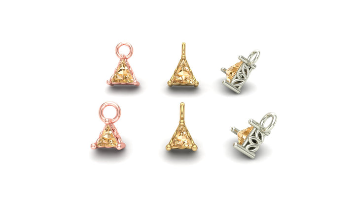 Triangle Prong Charm