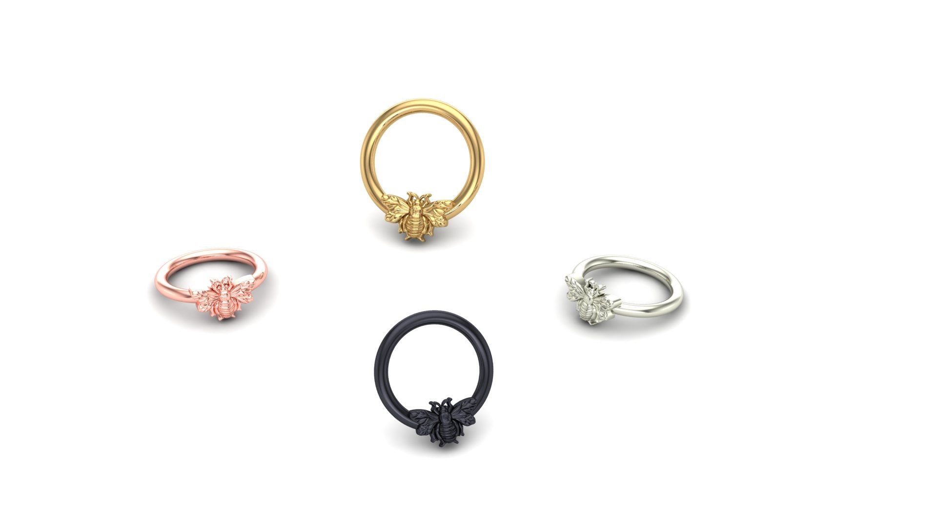 Bumble Bee Ring – Mushroom