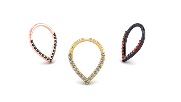 CLICKERS WITH GEMSTONES