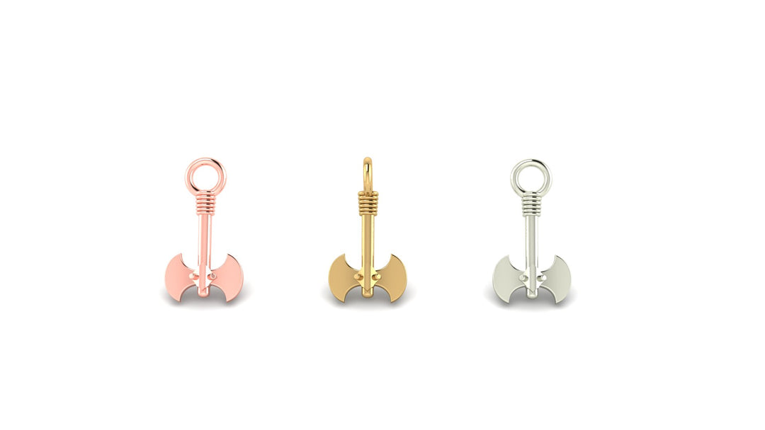 Double Headed Axe Charm