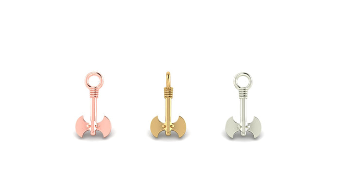 Double Headed Axe Charm