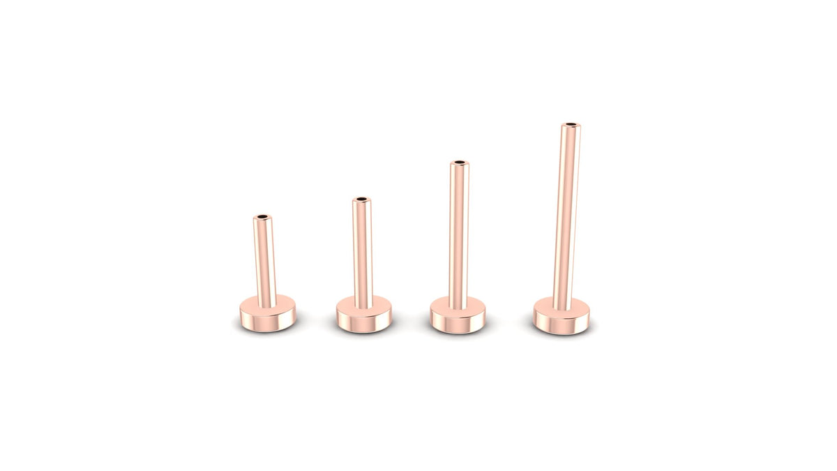 16G Threadless Classic Labret Post /backing/ – Mushroom