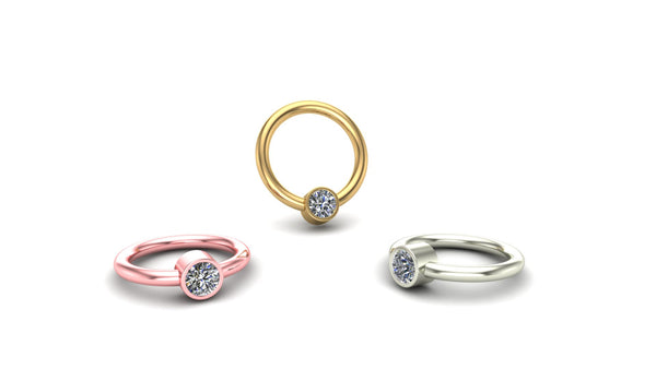 SEAMLESS RINGS WITH GEMSTONES